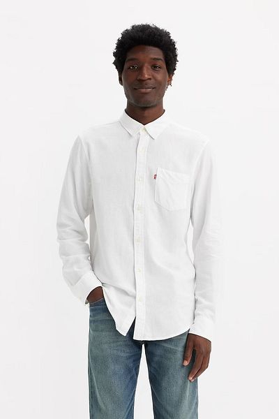 Levi's Cămașă pentru bărbați, amestecat din bumbac și in, cu ajustare normală 85746