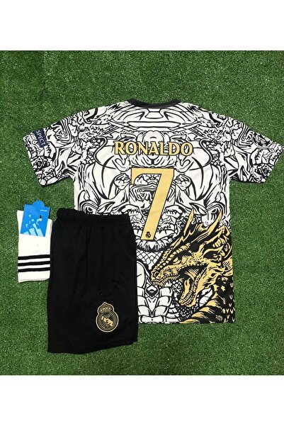 BYSPORTAKUS Real Madrid Yeni Sezon Dragon Desenli Cristiano Ronaldo Çocuk For...