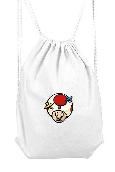herotasarım Αθλητικό σακίδιο πλάτης Super Mario - Mushroom bll4511