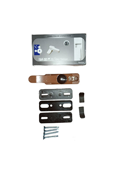 ER-SA BAĞLANTI ELEMANLARI Coffee Color Pull Window Security Lock