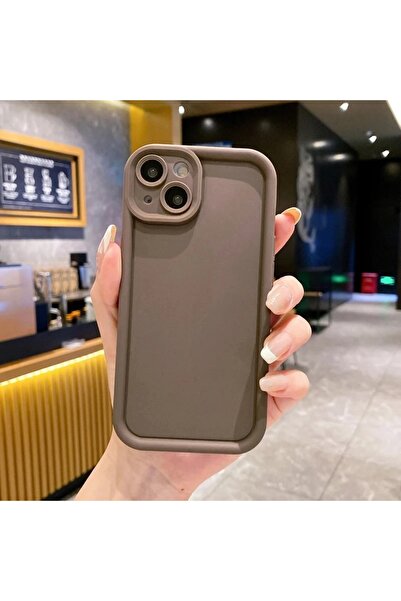 Go Aksesuar Iphone 13 VE 14  Uyumlu Darbe Önleyici Mat Lansman Silikon Kılıf