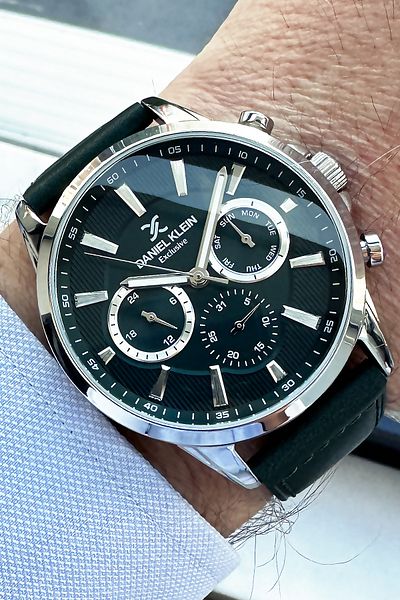 Daniel Klein Exclusive Men's Wristwatch 3 Atm Waterproof Green Color Leather Band + Bracelet Dke2059c6