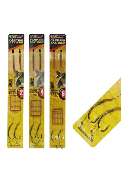 EUROFISH Exc 222 Sazan Boili Takımı Teflon İğneli 25lb  [  no.6  ]