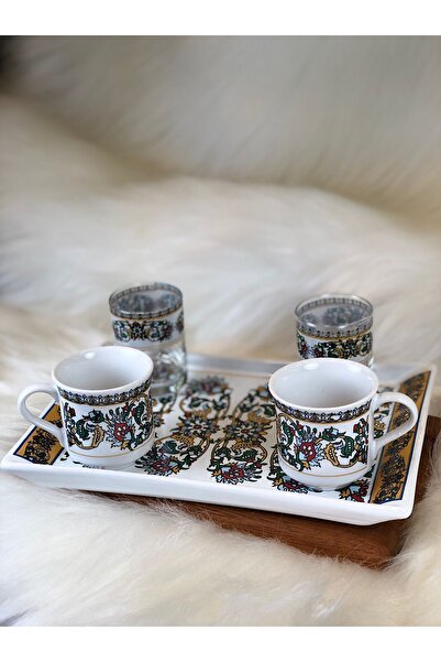 DUKKANI ISTANBUL Porcelain Coffee Cup Set 2 Piece Yellow Ball Gown