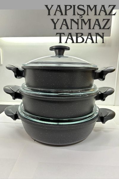 ThermoAD Granite Casting 6 Piece Cookware Set - Fryas Series