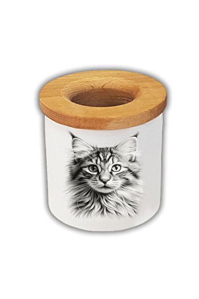 lili hediyelik Cutie pentru creion cu suport pentru pix imprimat cu pisică de...