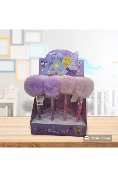 cosmic kırtasiye Süslü Taşlı ponponlu tükenmez kalem