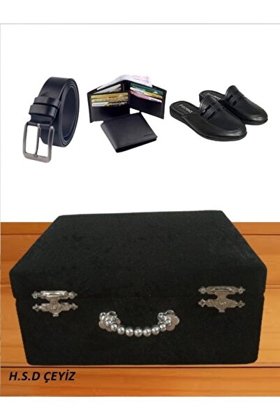 Sonem Çeyiz Slippers Dowry Crate Makeup Groom Slippers 1410