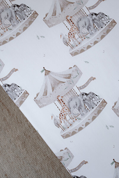 NOU Carousel Single Fitted Sheet Set - Carousel