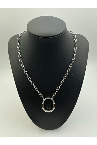 GLOW CHIC Silver Brand Model Necklace