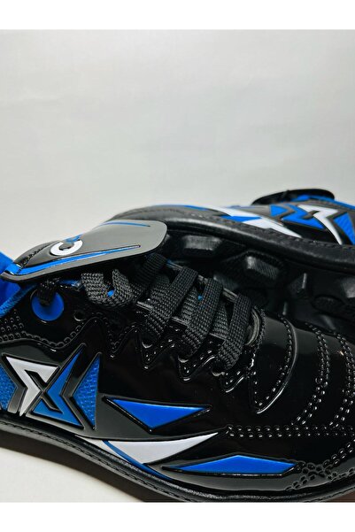 crybrands Unisex CORNER Siyah Krampon  halı saha spor Ayakkabı-Futbol Ayakkabısı