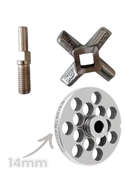 Russet 22 No Kıyma Makinesi Yedek Parçaları Doğan Çiftel / SSAF Ayna-14mm + B...