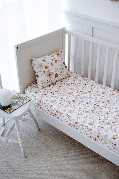 NOU Flower Garden Organic Single Fitted Sheet Set - Floral Joys