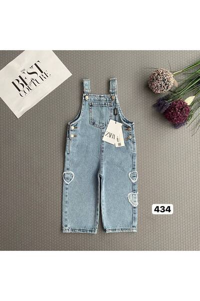 jeliboomkidswear Girl's Denim Salopet