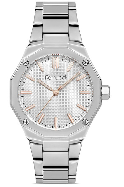 Ferrucci Kadın Paslanmaz Çelik Kol Saati Çelik Kasa Çelik Kordon Premium Model