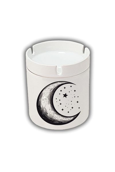 lili hediyelik Moon and Stars Themed Ashtray Ashtray Ashtray