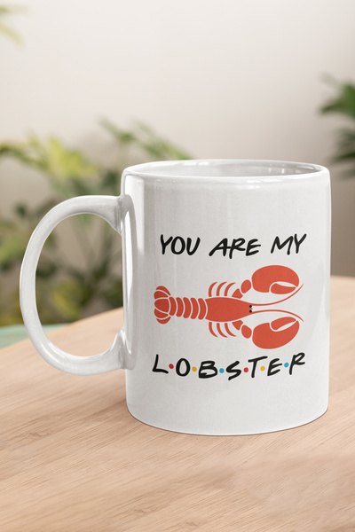 qoeuyl boutique You Are My Lobster Friends Printed Mug