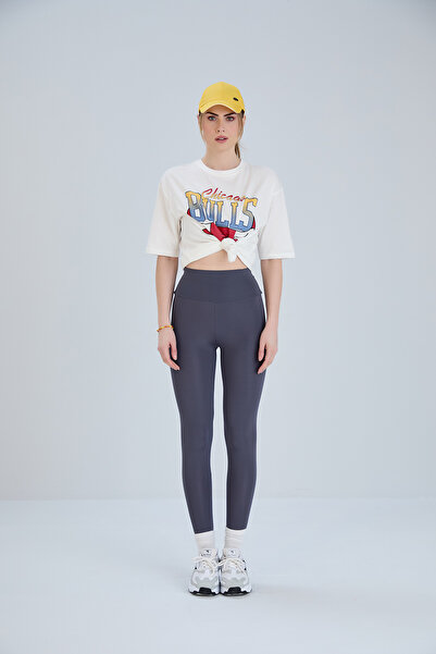 Thin Shop Gray Leggings Daily Waist Lifting, Slimming and Firming
