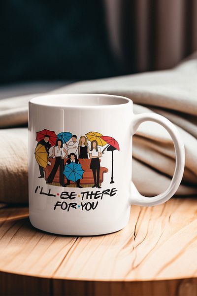qoeuyl boutique I'll Be There For You Friends Generic Umbrella Printed Mug