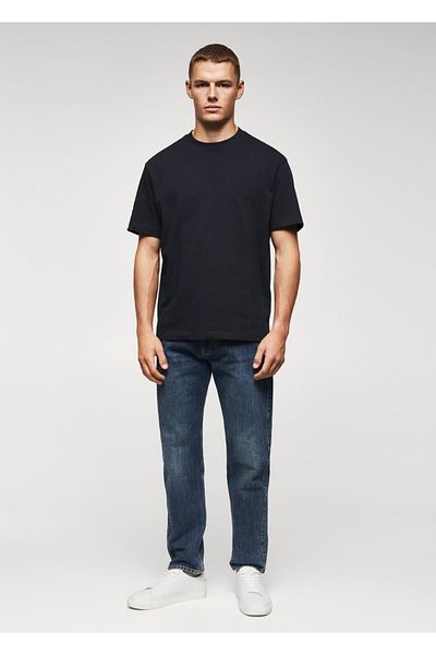 MANGO Man Μπλουζάκι Comfortable Cut Basic 100% Cotton