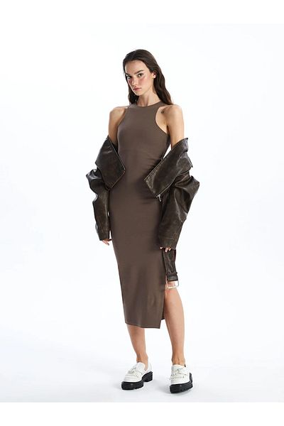 LC Waikiki XSIDE Γυναικείο φόρεμα με γιακά Halter Solid Bodycon
