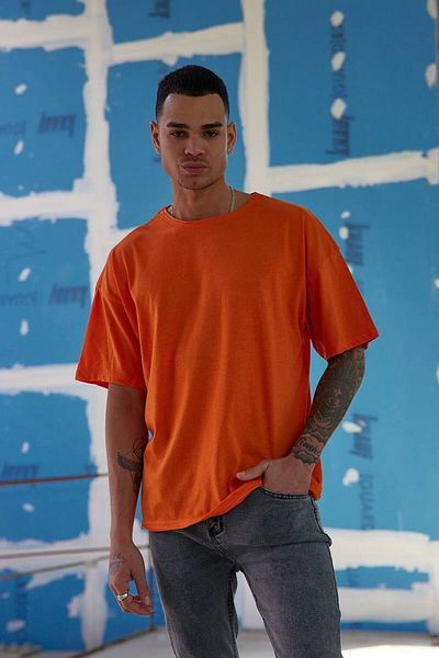 WOODROFFE Ανδρικό μπλουζάκι Oversize - Plain Basic Unprinted, Loose Boyfirend