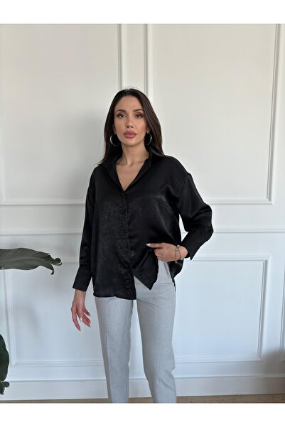 Bettnes MARKA ETİKETLİ PARLAK DESENLİ GÖMLEK