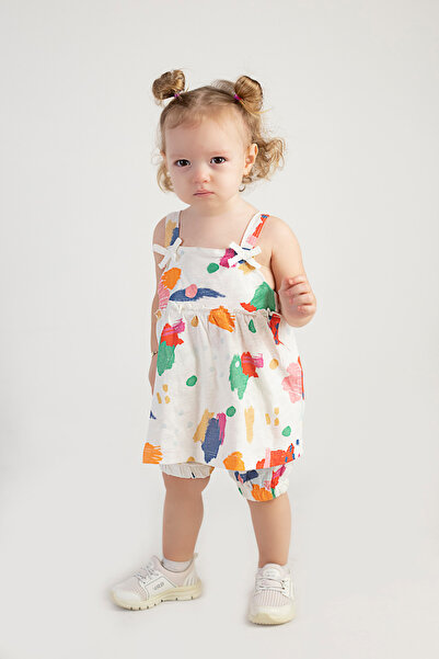 Harika KIDS Baby Girl Tunic Model Top and Bottom Set with Shorts