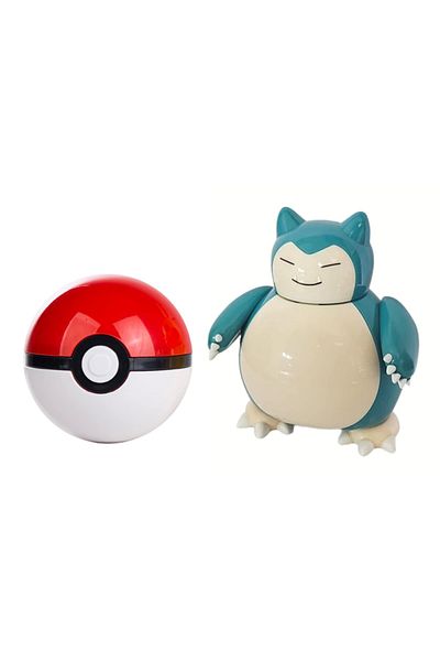 ThreeMB Toys كرة البوكيمون الأصلية المرخصة من Snorlax Elf - بدون صندوق