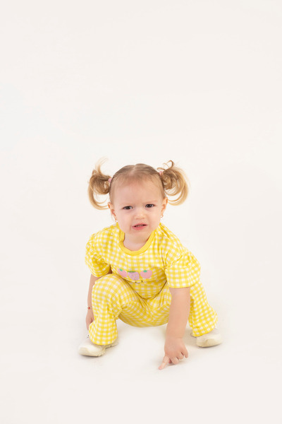 Harika KIDS Kız Bebek İspanol Paça Alt-Üst Takım