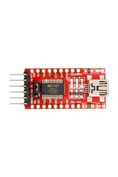 TLS Robotik FT232RL FTDI USB to TTL Seri Haberleşme Dönüştürücü Modülü (Çin Çipli)