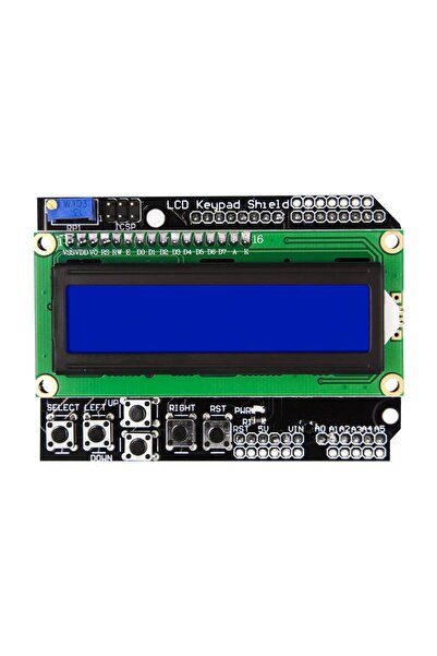TLS Robotik 1602 Lcd Keypad Shield 16x2 Ekran Arduino Ile Uyumlu