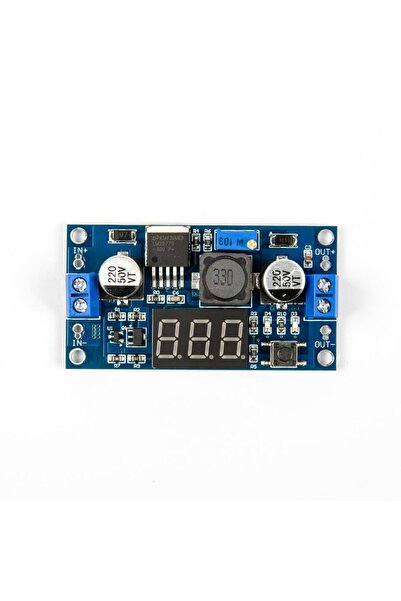 TLS Robotik LM2577 Ayarlanabilir Gerilim Gösteren LED'li Gerilim Yükseltici M...