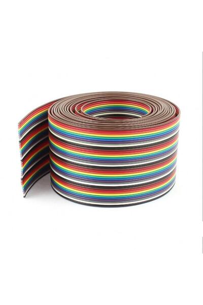 TLS Robotik 40 Pin 2.54mm Renkli Flex Şerit Dupont Kablo (AWG24)