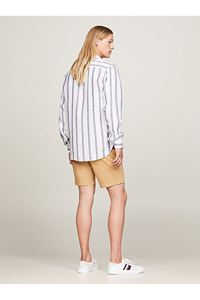 Tommy Hilfiger Linen Triple Stripe Regular Fit Shirt