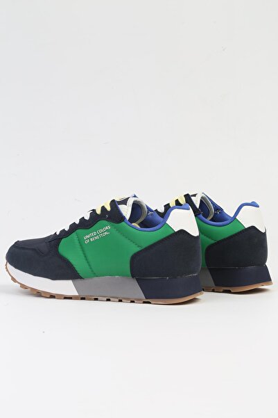 Benetton ® İTHAL Lacivert Yeşil Kadın Spor Ayakkabı BNI-10048