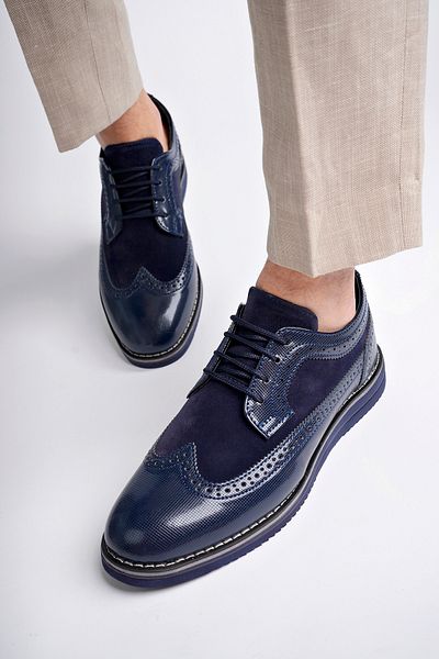 Freemax Ανδρικά παπούτσια Oxford Ανδρικά παπούτσια Oxford Freemax.1118 Navy Blue