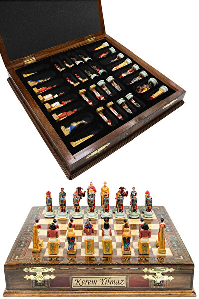Cooper Chess Premium El Yapımı Büyük Kutulu Satranç Takımı – Mısır Kraliçesi ...