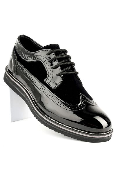 Freemax Pánské boty Oxford Pánské boty Oxford Freemax.1118 Black Garni