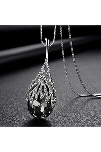 Generic Brand DROP STONE LONG DESIGN NECKLACE