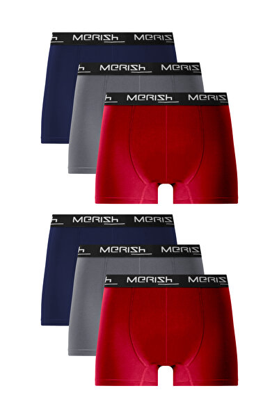 Merish Underwear Pachet special de 6 boxeri din Lycra premium pentru bărbați
