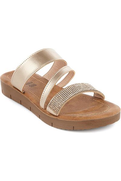 Muya Abudance Anatomical Sole Women's Slippers - Gold Color
