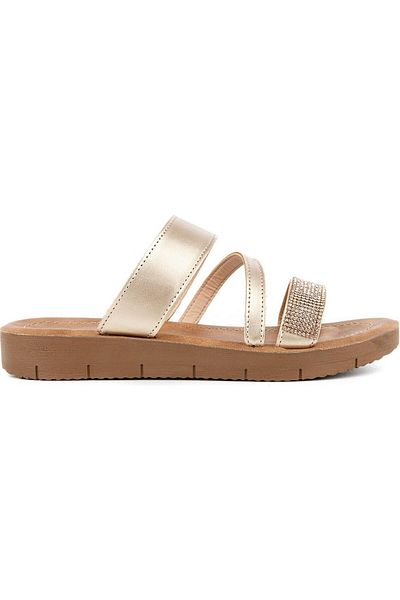 Muya Abudance Anatomical Sole Women's Slippers - Gold Color