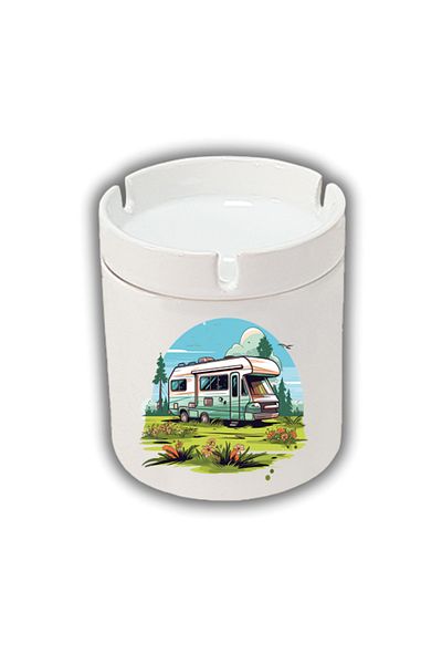 lili hediyelik Doğada Camping Printed Ashtray Ashtray