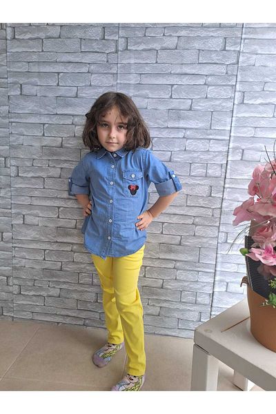 Des Gamins GIRL'S JEANS SHIRT PANT SET