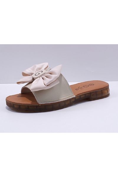 Guja Flat slippers with bow (mold is small, size 1)