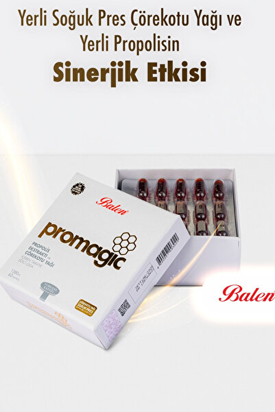 Balen Promagic Propolis Ekstraktı ve Çörekotu Yağı İçeren Yumuşak Kapsül