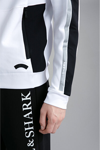 PAUL&SHARK MEN'S ZIPPED SWEATSHIRT C.W. COTTON