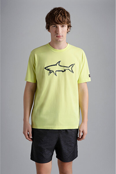 PAUL&SHARK MEN'S KNITTED T-SHIRT C.WCOTTON