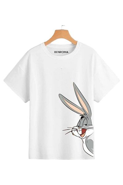 BENROMA 1 tricou este un cadou pentru achiziții de 6 și mai sus în coș - Tricou pentru copii cu imprimeu iepure
